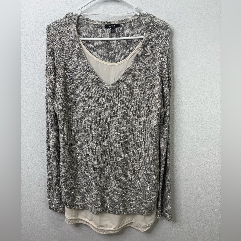 Apt 9 Large Grey Sweater